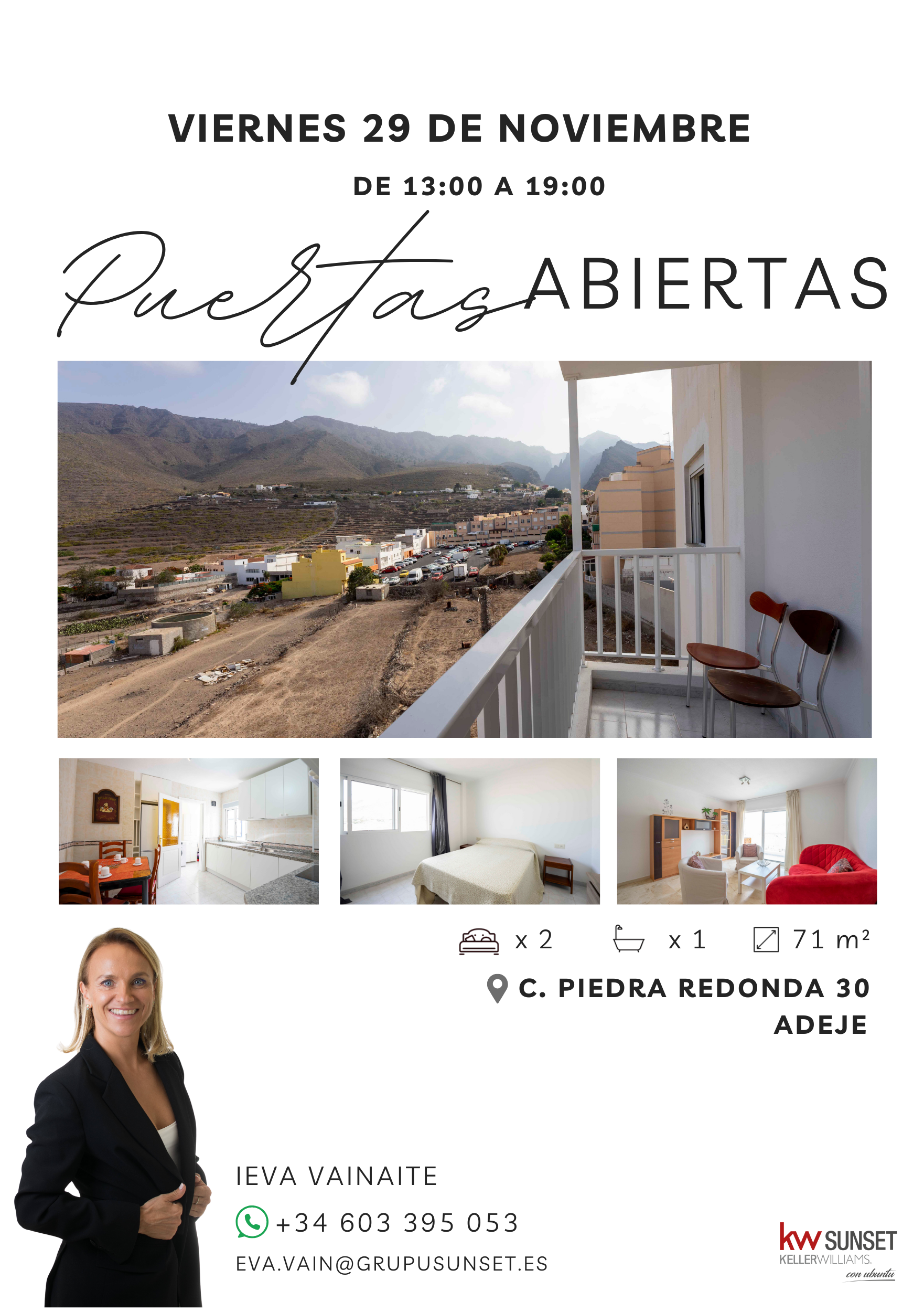 hipoteca, Kw Sunset, Keller Williams, inmobiliaria, tenerife, open house, adeje